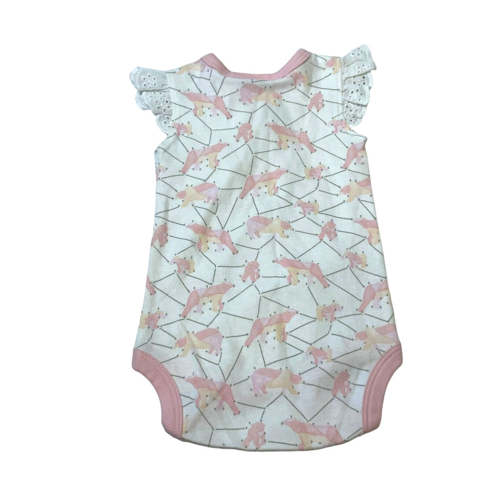 Jaime King For Sapling Girls Galaxy Bear Pink Lace Bodysuit Size 0-3M NWT - Picture 3 of 10